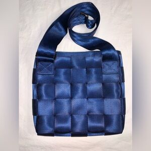 Harvey’s Blue seatbelt crossbody purse